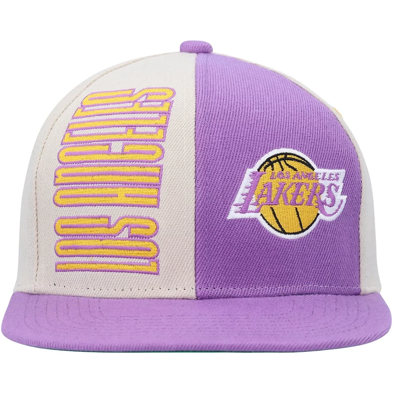 Mitchell  Ness /Purple Los Angeles Lakers Hardwood Classics Pop Snapback Hat