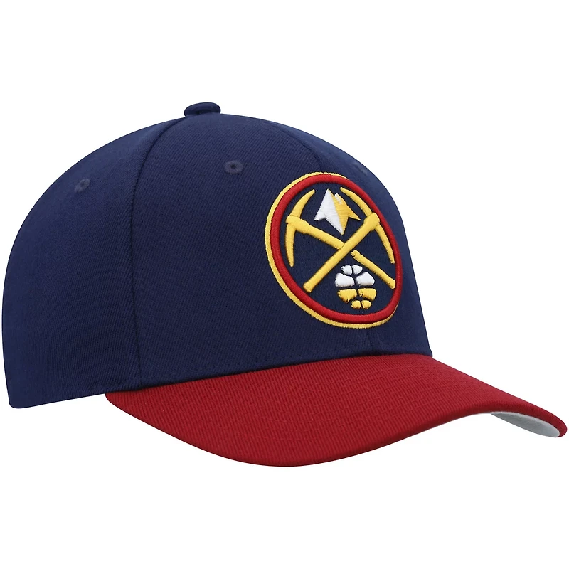 Mitchell Ness Red Denver Nuggets MVP Team Two-Tone 20 Stretch-Snapback Hat
