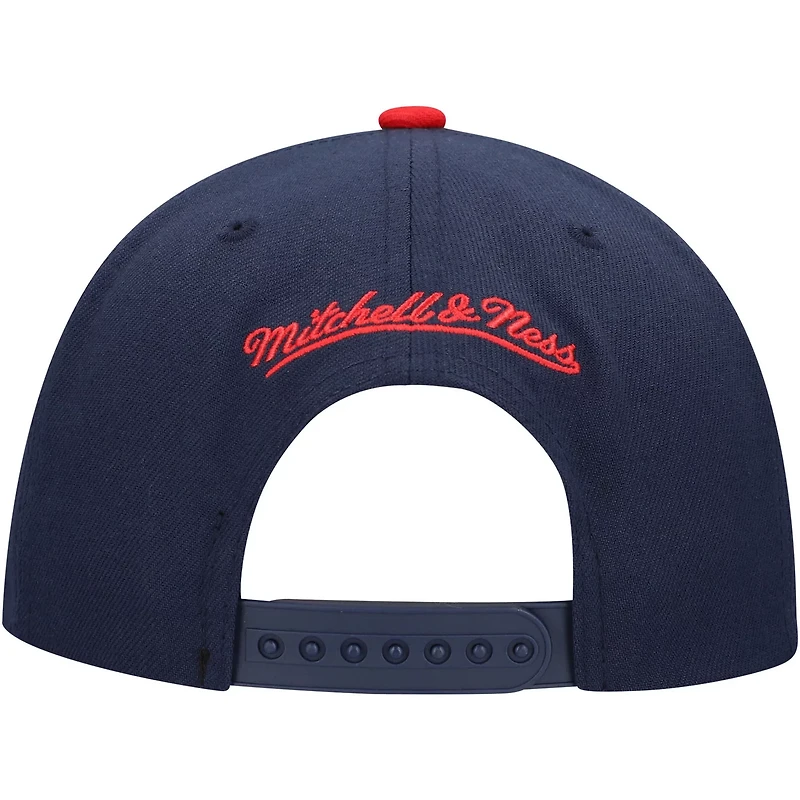 Mitchell  Ness /Red Ole Miss Rebels 2-Tone 20 Snapback Hat
