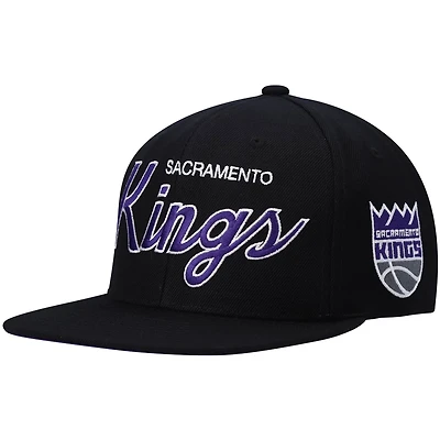 Mitchell  Ness Sacramento Kings Hardwood Classics Script 20 Snapback Hat