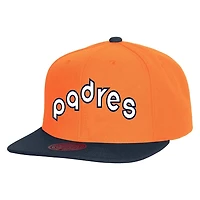 Mitchell Ness San Diego Padres Cooperstown Collection Basic Flip Snapback Hat