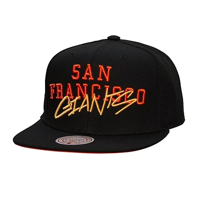 Mitchell Ness San Francisco Giants Team Tagged Snapback Hat