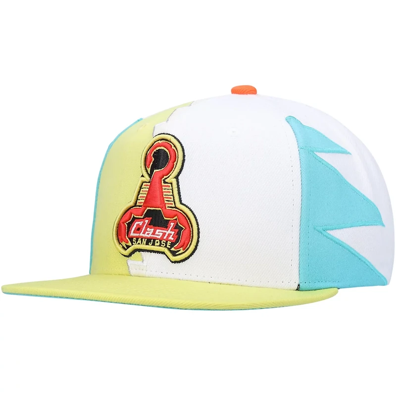 Mitchell  Ness San Jose Clash Historic Logo Since '96 Jersey Hook Snapback Hat