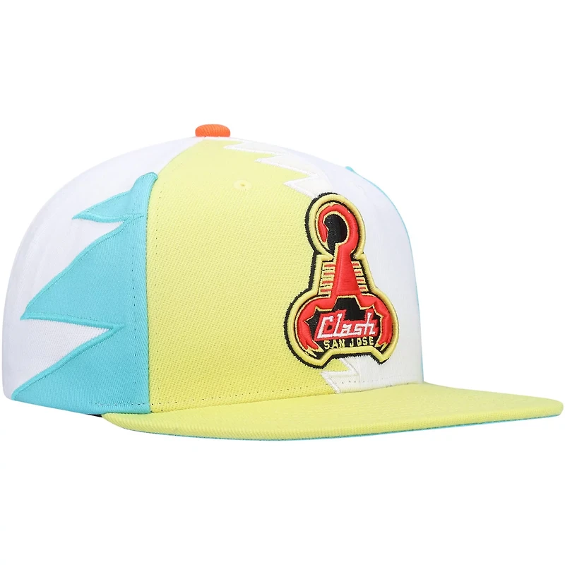 Mitchell  Ness San Jose Clash Historic Logo Since '96 Jersey Hook Snapback Hat