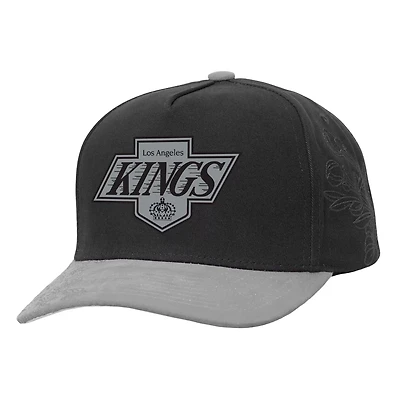 Mitchell  Ness Silver Los Angeles Kings May Flowers Pro Crown Adjustable Hat