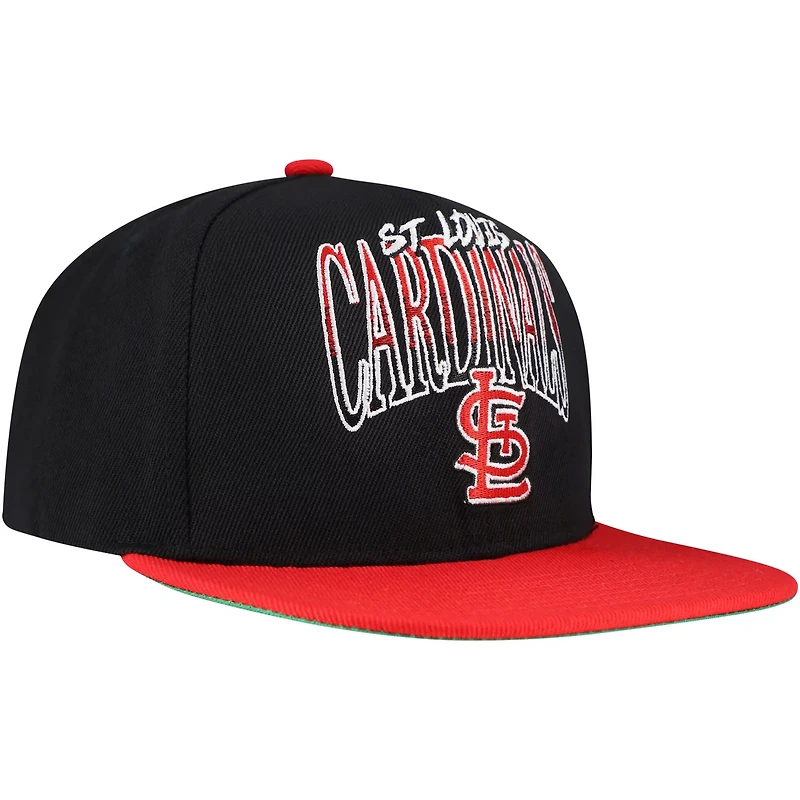 Mitchell  Ness St Louis Cardinals Rise Up Snapback Hat