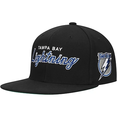 Mitchell  Ness Tampa Bay Lightning Core Team Script 20 Snapback Hat