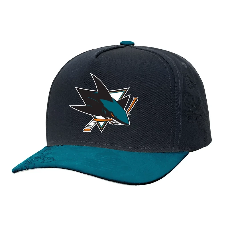 Mitchell  Ness Teal San Jose Sharks May Flowers Pro Crown Adjustable Hat