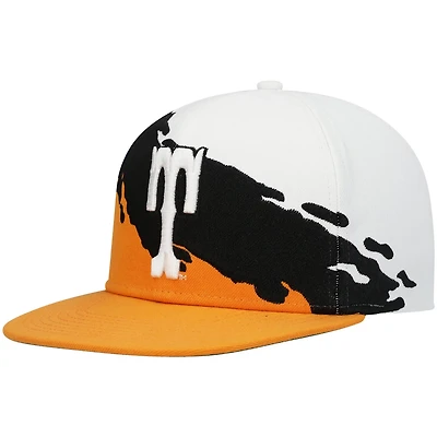 Mitchell  Ness Tennessee /White Tennessee Volunteers Paintbrush Snapback Hat