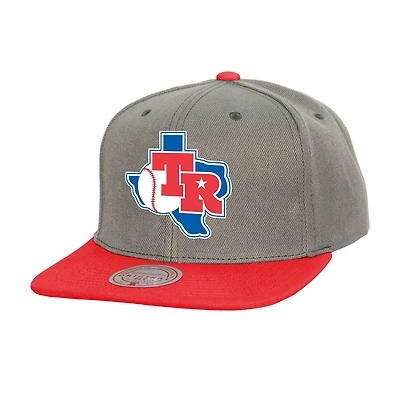 Mitchell  Ness Texas Rangers Cooperstown Collection Basic Flip Snapback Hat