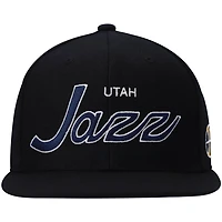 Mitchell  Ness Utah Jazz Hardwood Classics Script 20 Snapback Hat