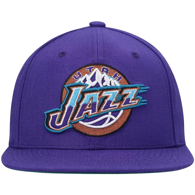 Mitchell Ness Utah Jazz Hardwood Classics Team Ground 20 Snapback Hat