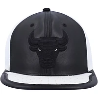 Mitchell  Ness White Chicago Bulls NBA Day One Snapback Hat