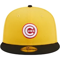New Era /Black Chicago Cubs Grilled 59FIFTY Fitted Hat
