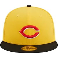 New Era /Black Cincinnati Reds Grilled 59FIFTY Fitted Hat