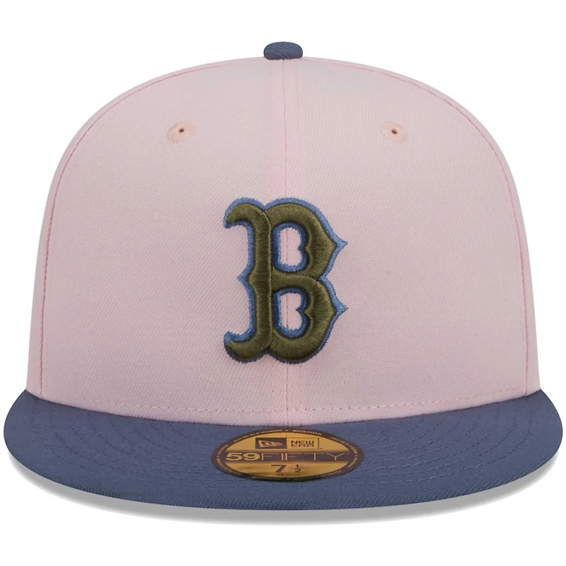 New Era /Blue Boston Red Sox Olive Undervisor 59FIFTY Fitted Hat