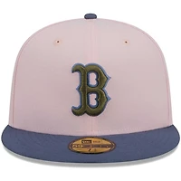 New Era /Blue Boston Red Sox Olive Undervisor 59FIFTY Fitted Hat