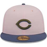New Era /Blue Cincinnati Reds Olive Undervisor 59FIFTY Fitted Hat