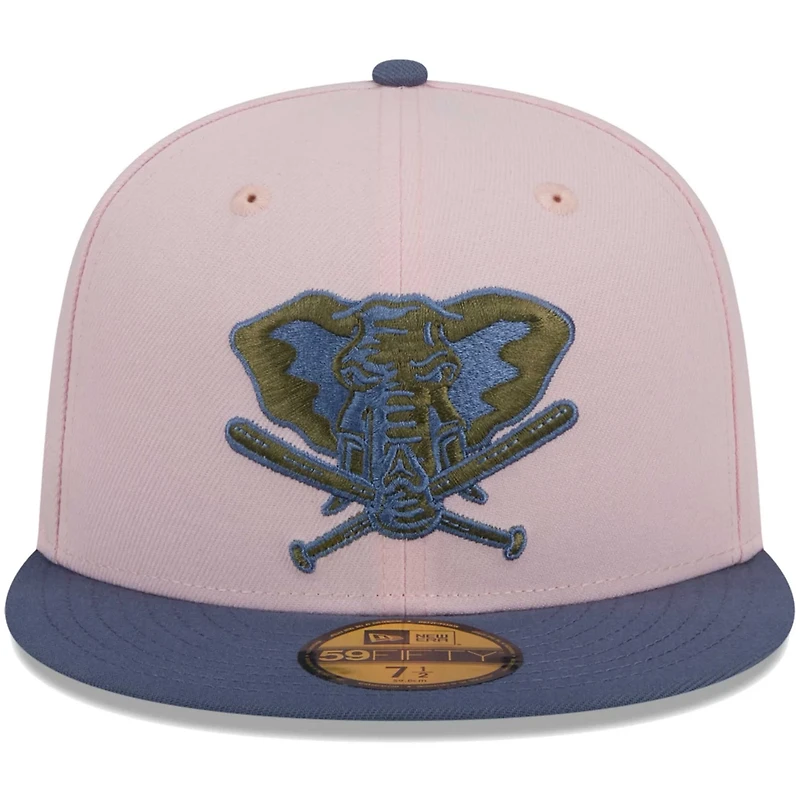 New Era /Blue Oakland Athletics Olive Undervisor 59FIFTY Fitted Hat