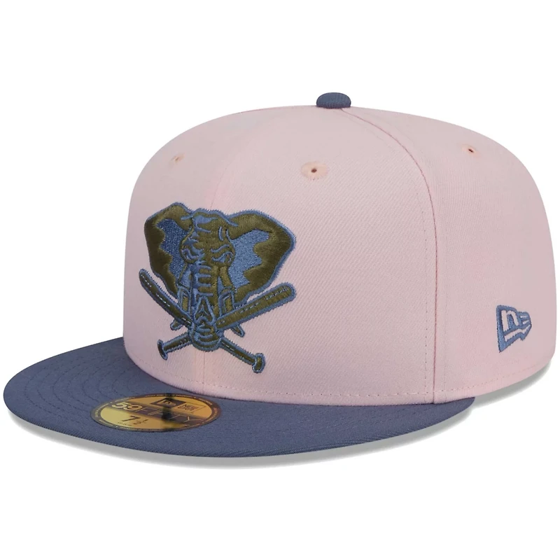 New Era /Blue Oakland Athletics Olive Undervisor 59FIFTY Fitted Hat