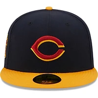 New Era /Gold Cincinnati Reds Primary Logo 59FIFTY Fitted Hat