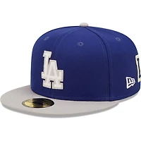 New Era /Gray Los Angeles Dodgers 2020 World Series Champions Letterman 59FIFTY Fitted Hat