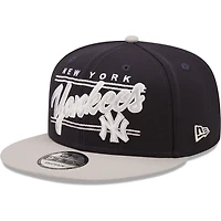 New Era /Gray New York Yankees Team Script 9FIFTY Adjustable Snapback Hat