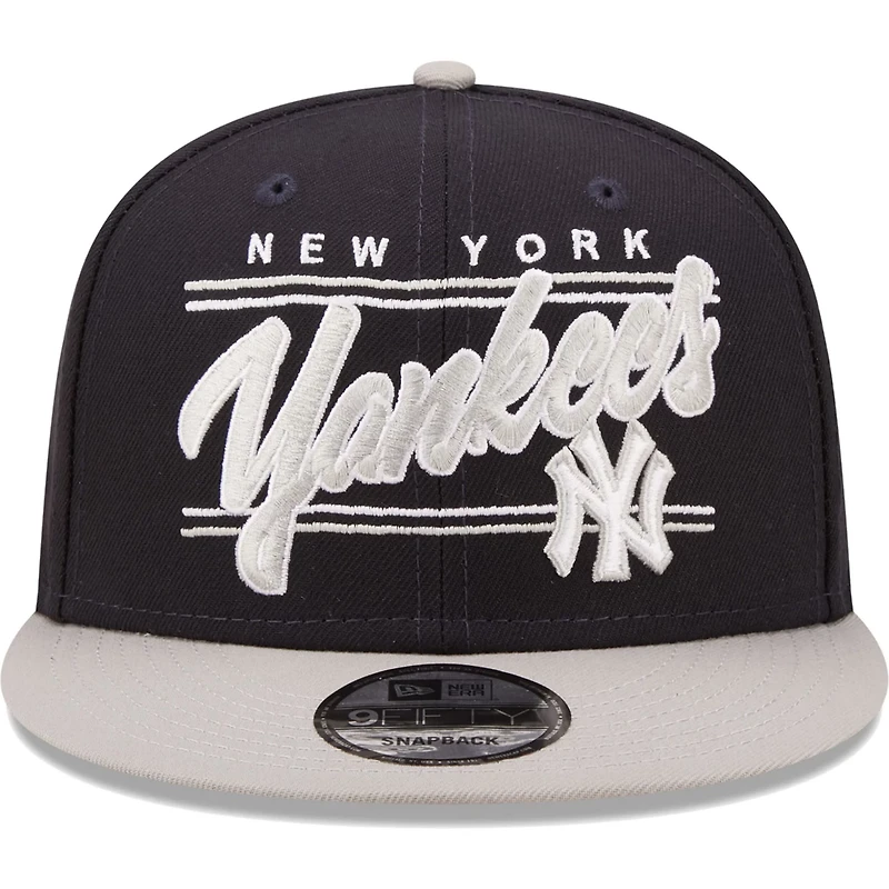 New Era /Gray New York Yankees Team Script 9FIFTY Adjustable Snapback Hat