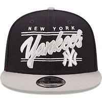 New Era /Gray New York Yankees Team Script 9FIFTY Adjustable Snapback Hat