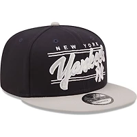 New Era /Gray New York Yankees Team Script 9FIFTY Adjustable Snapback Hat