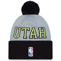 New Era /Gray Utah Jazz Tip-Off Two-Tone Cuffed Knit Hat with Pom