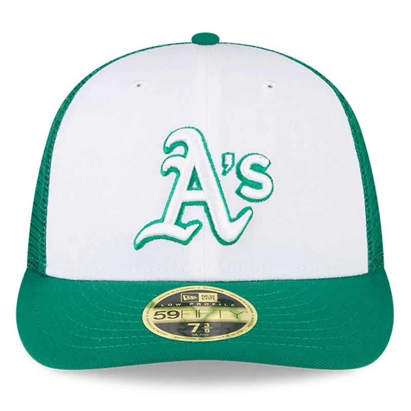 New Era /Green Oakland Athletics 2023 On-Field Batting Practice Low Profile 59FIFTY Fitted Hat