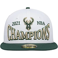 New Era /Hunter Green Milwaukee Bucks Arch Champs 59FIFTY Fitted Hat