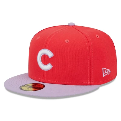 New Era /Lavender Chicago Cubs Spring Color Two-Tone 59FIFTY Fitted Hat