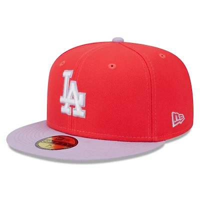 New Era /Lavender Los Angeles Dodgers Spring Color Two-Tone 59FIFTY Fitted Hat