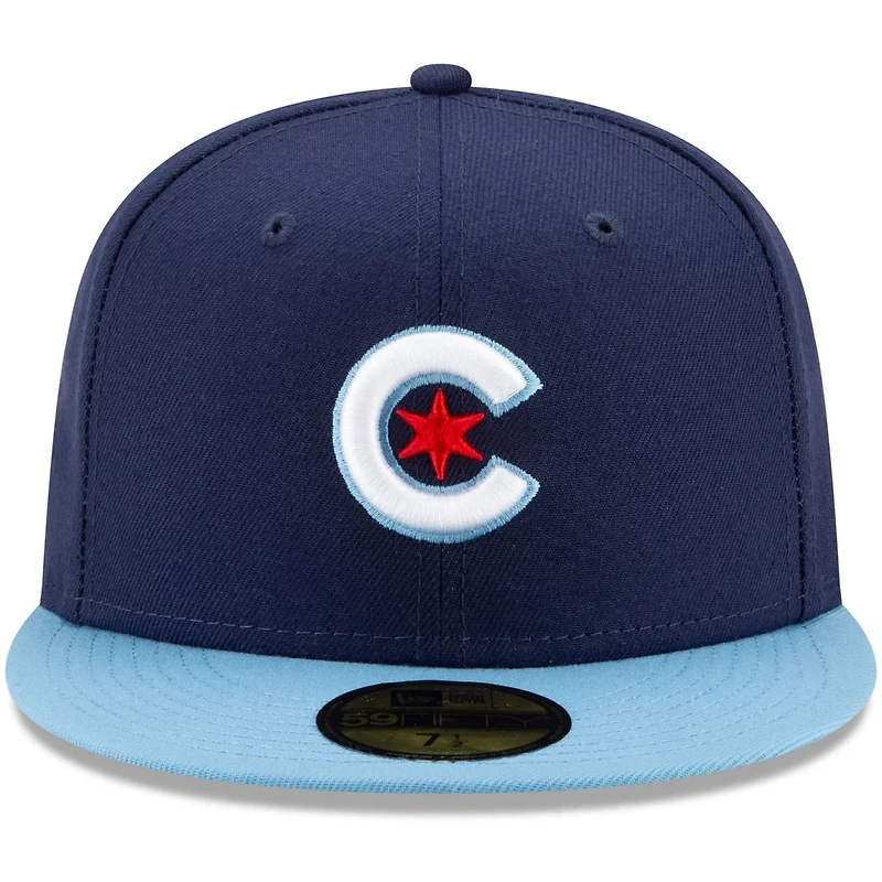 New Era /Light Blue Chicago Cubs 2021 City Connect 59FIFTY Fitted Hat