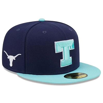 New Era /Light Blue Texas Longhorns 59FIFTY Fitted Hat