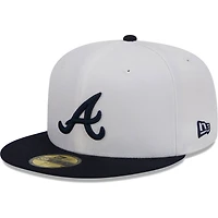 New Era /Navy Atlanta Braves Optic 59FIFTY Fitted Hat