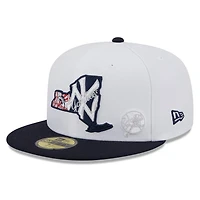 New Era /Navy New York Yankees State 59FIFTY Fitted Hat