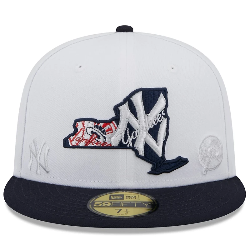 New Era /Navy New York Yankees State 59FIFTY Fitted Hat
