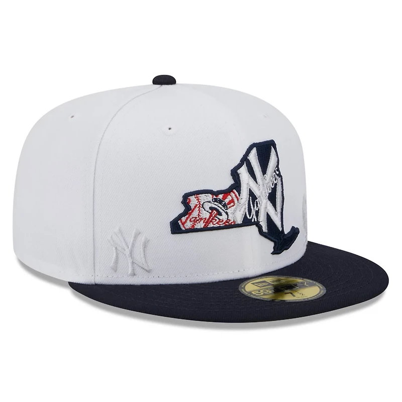 New Era /Navy New York Yankees State 59FIFTY Fitted Hat