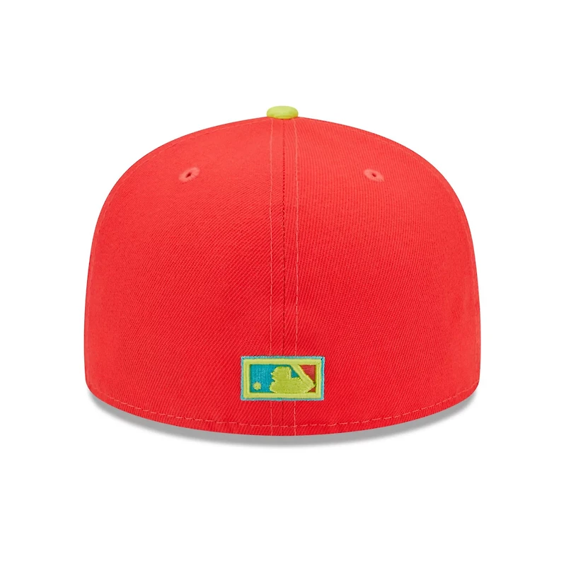 New Era /Neon Green Washington Nationals 2008 Inaugural Season Lava Highlighter Combo 59FIFTY Fitted Hat