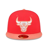 New Era /Peach Chicago Bulls Tonal 59FIFTY Fitted Hat