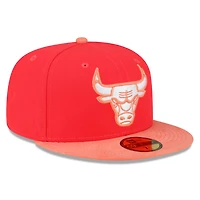 New Era /Peach Chicago Bulls Tonal 59FIFTY Fitted Hat