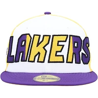 New Era /Purple Los Angeles Lakers Back Half 9FIFTY Fitted Hat
