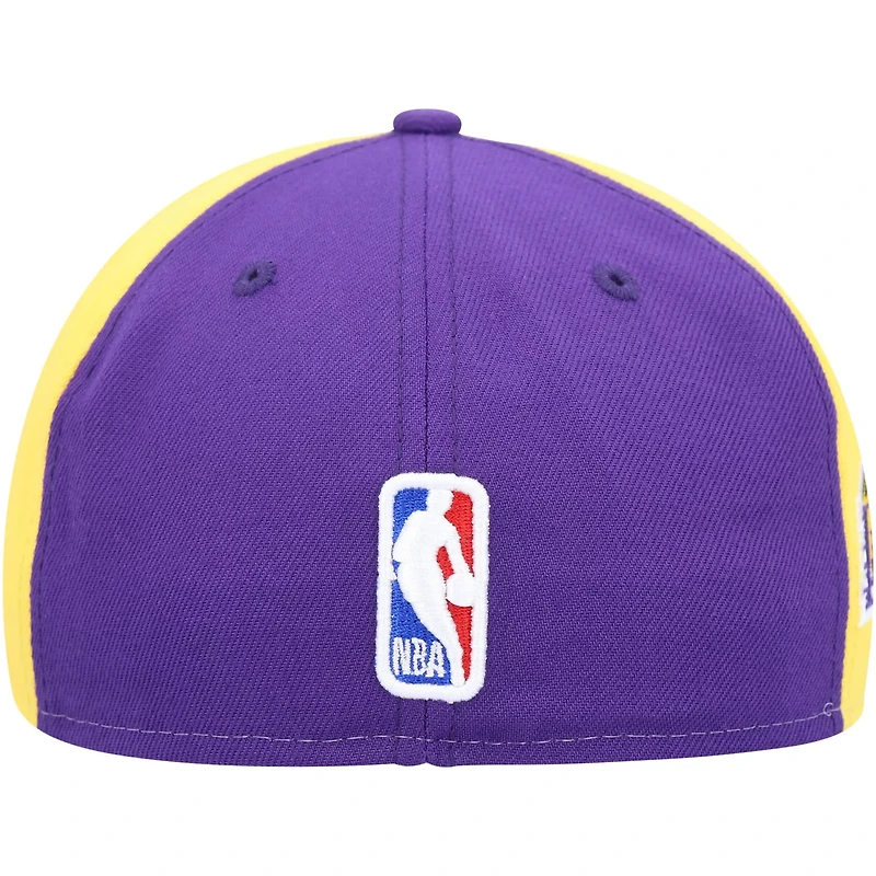 New Era /Purple Los Angeles Lakers Back Half 9FIFTY Fitted Hat
