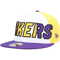 New Era /Purple Los Angeles Lakers Back Half 9FIFTY Fitted Hat