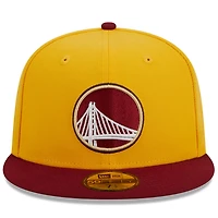 New Era /Red Golden State Warriors Fall Leaves 2-Tone 59FIFTY Fitted Hat