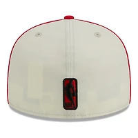 New Era /Red Houston Rockets Piping 2-Tone 59FIFTY Fitted Hat
