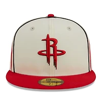 New Era /Red Houston Rockets Piping 2-Tone 59FIFTY Fitted Hat